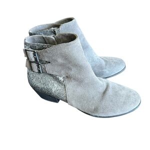 Vince Camuto Suede Ankle Glitter Boots Size 9